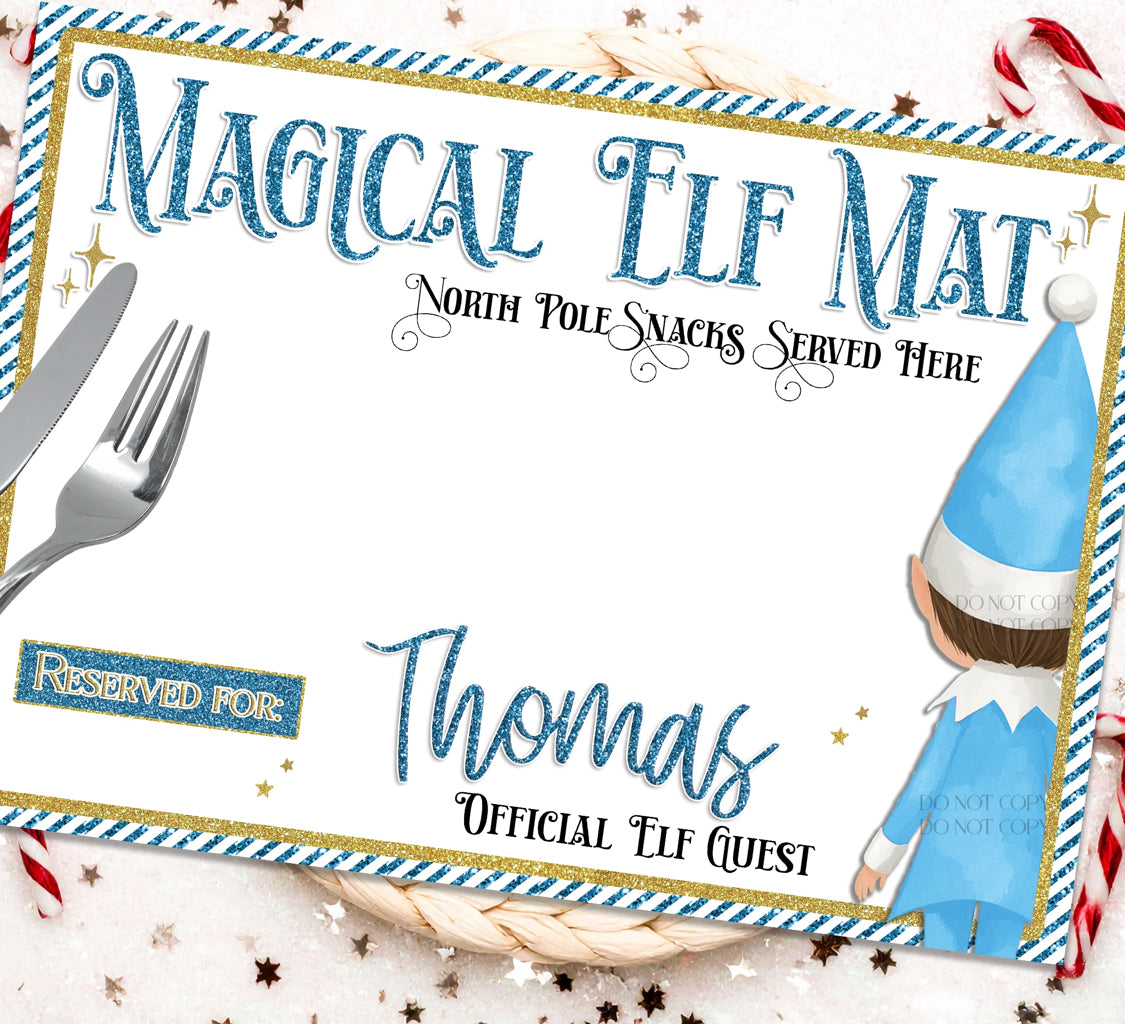 Premium Faux Leather Elf placemats