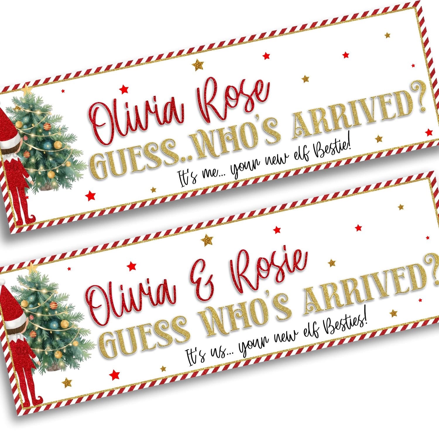 ELF ARRIVAL BANNERS-CUSTOM OPTIONS | UV PRINTED PVC | 77CM X 25CM (Copy)