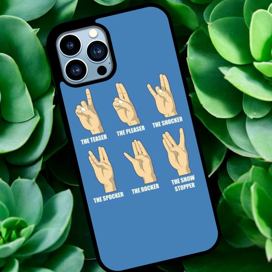 Rude finger sign phone case