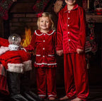 Personalised velvet pyjamas
