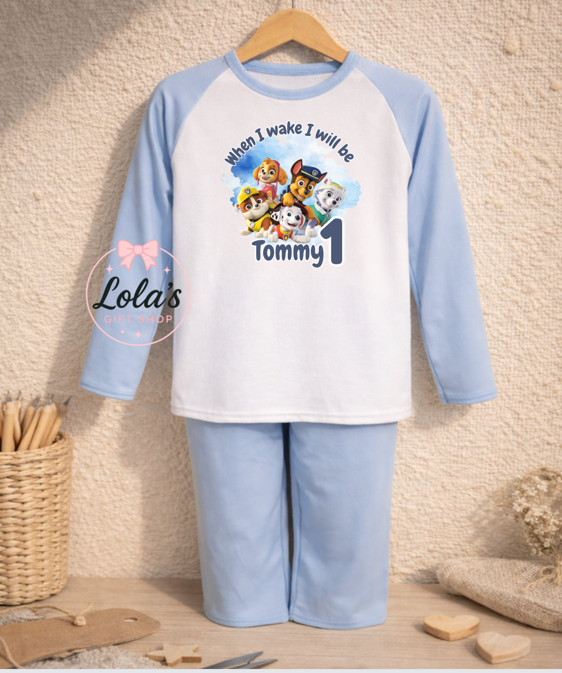 Patrol pups birthday pyjamas