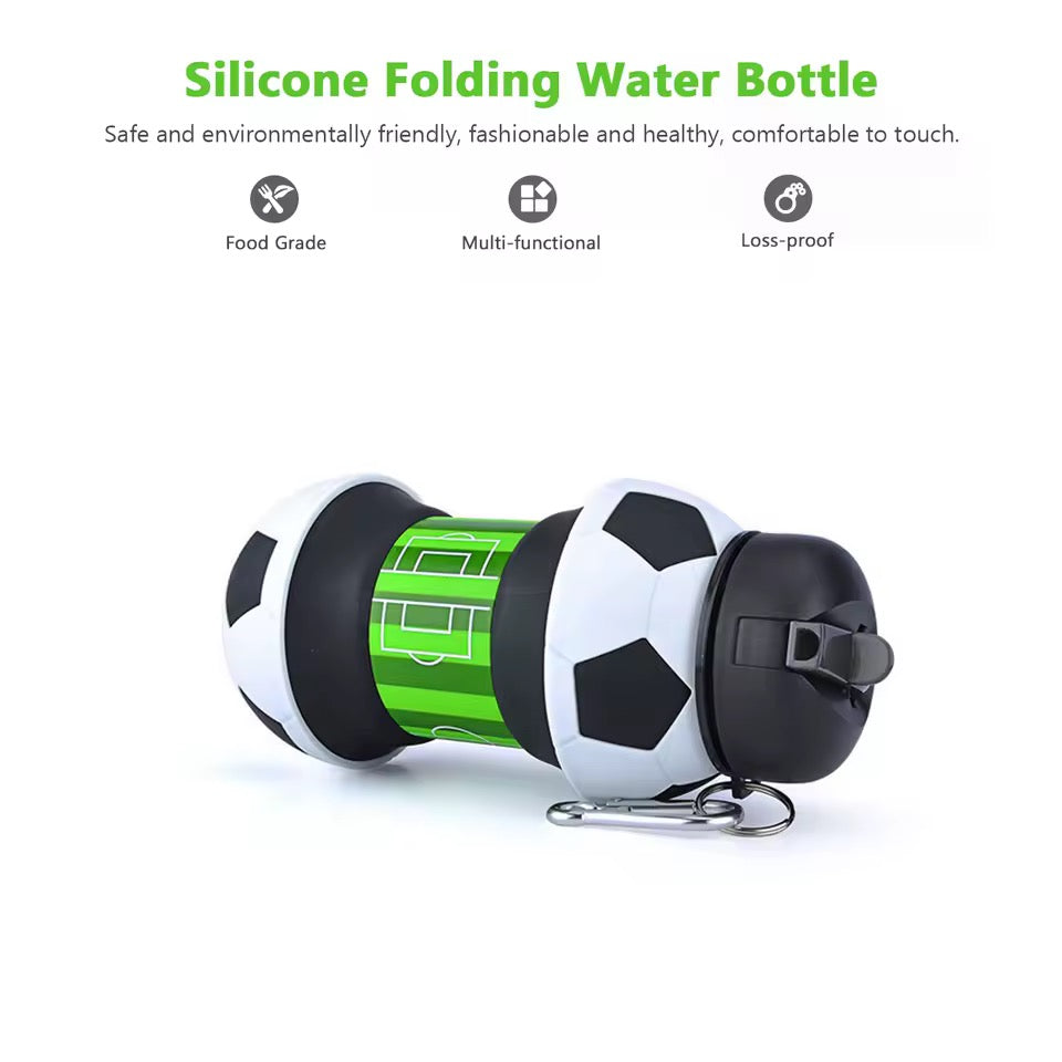 Collapsable football flask