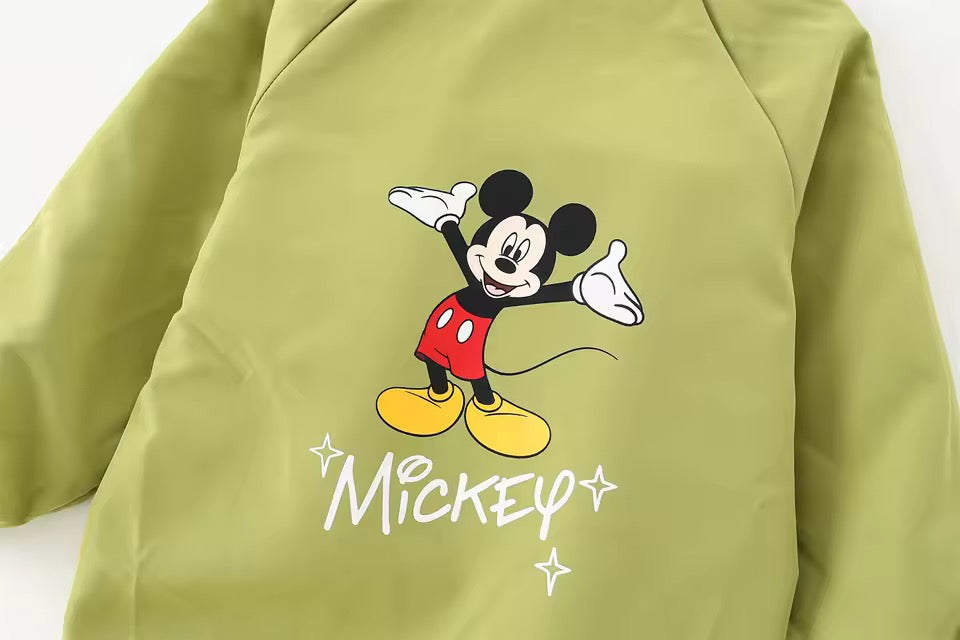 Sage green mouse reversible wind jacket