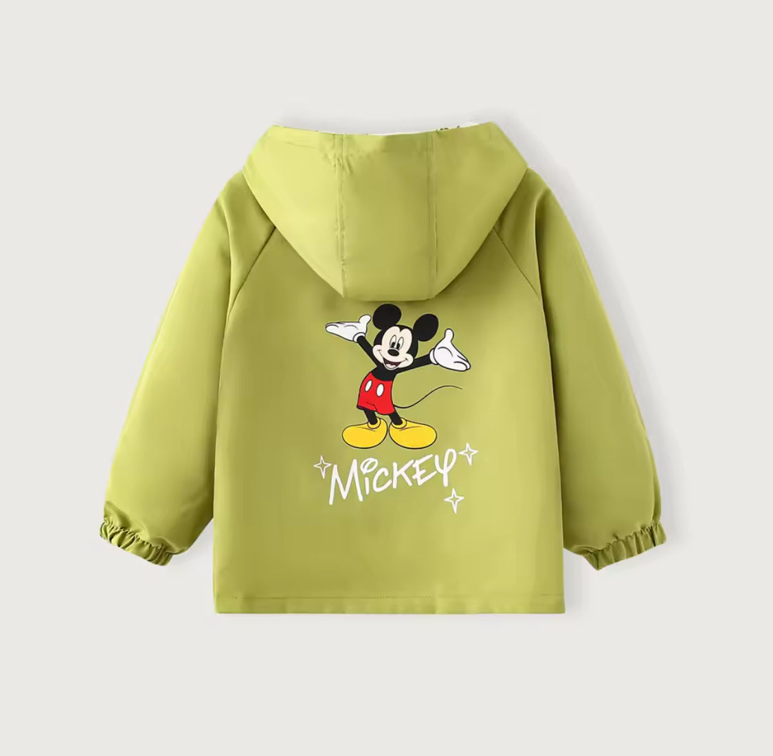 Sage green mouse reversible wind jacket