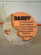 Personalised male plaque