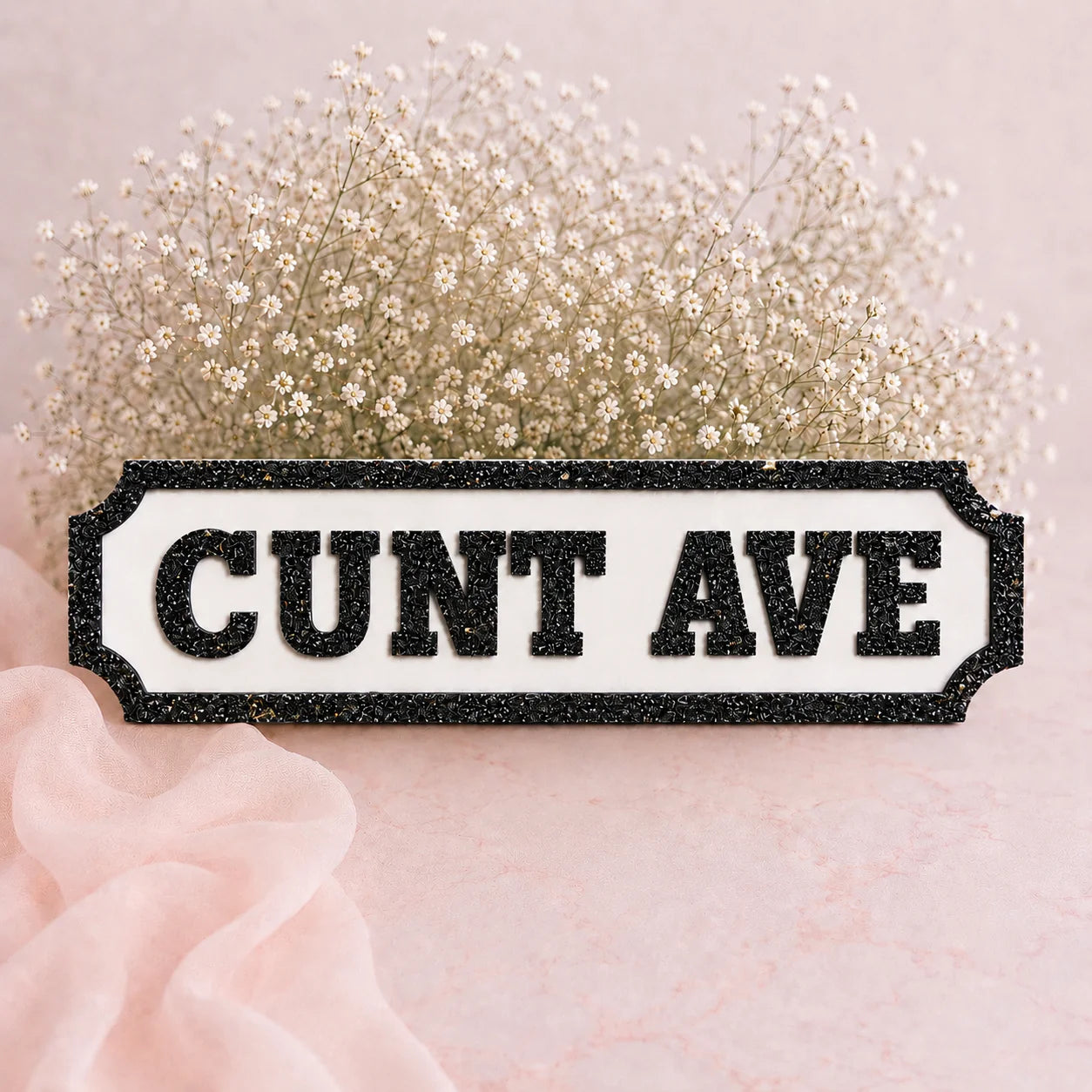 30cm cunt ave wall sign