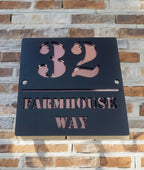 Contempory house plaques