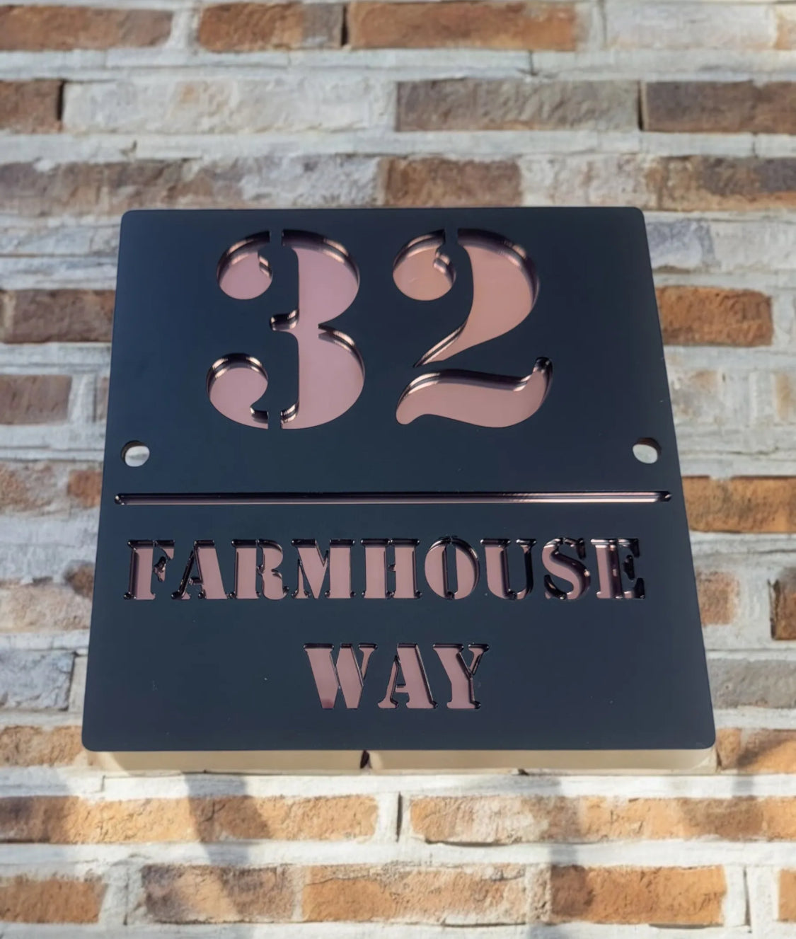 Contempory house plaques