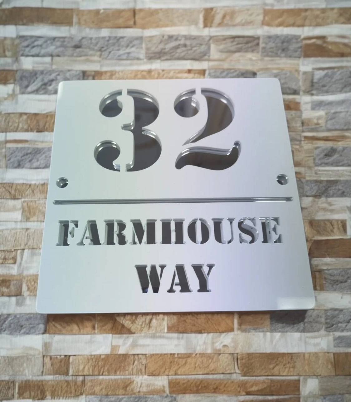 Contempory house plaques