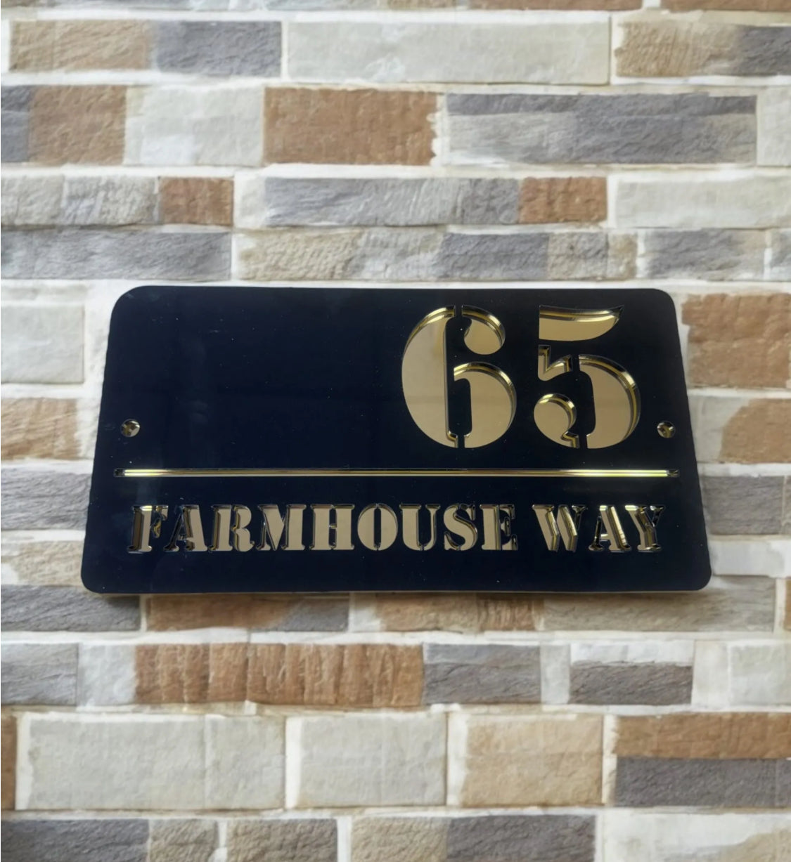 Contempory house plaques