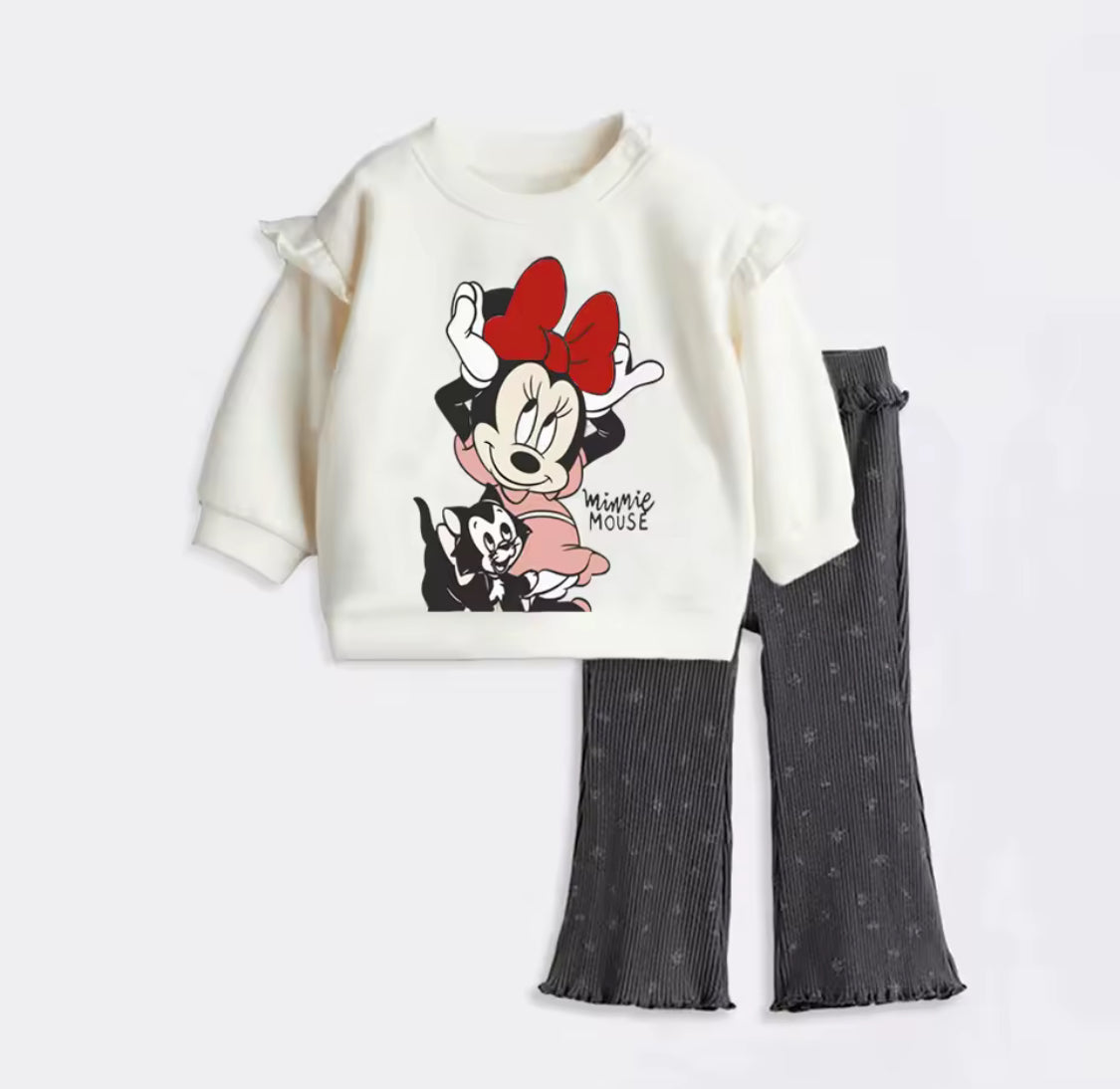 Infant Black flare mouse outfit