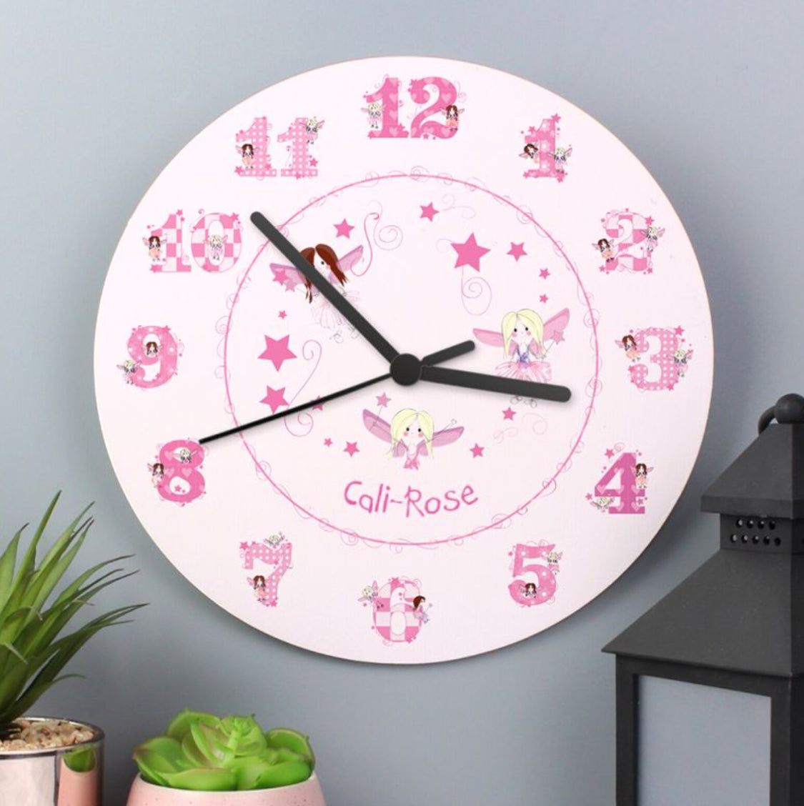 Personalised fairy clock