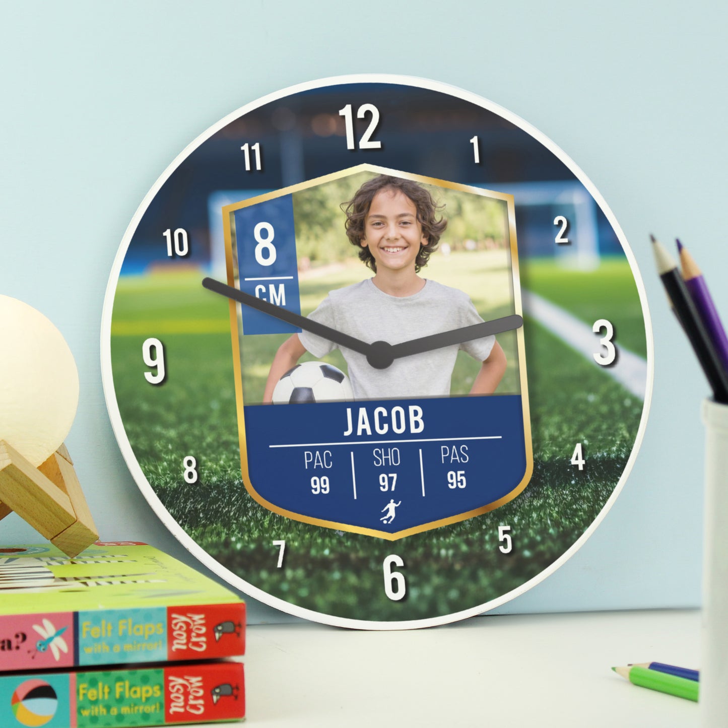 Personalised photo upload clock