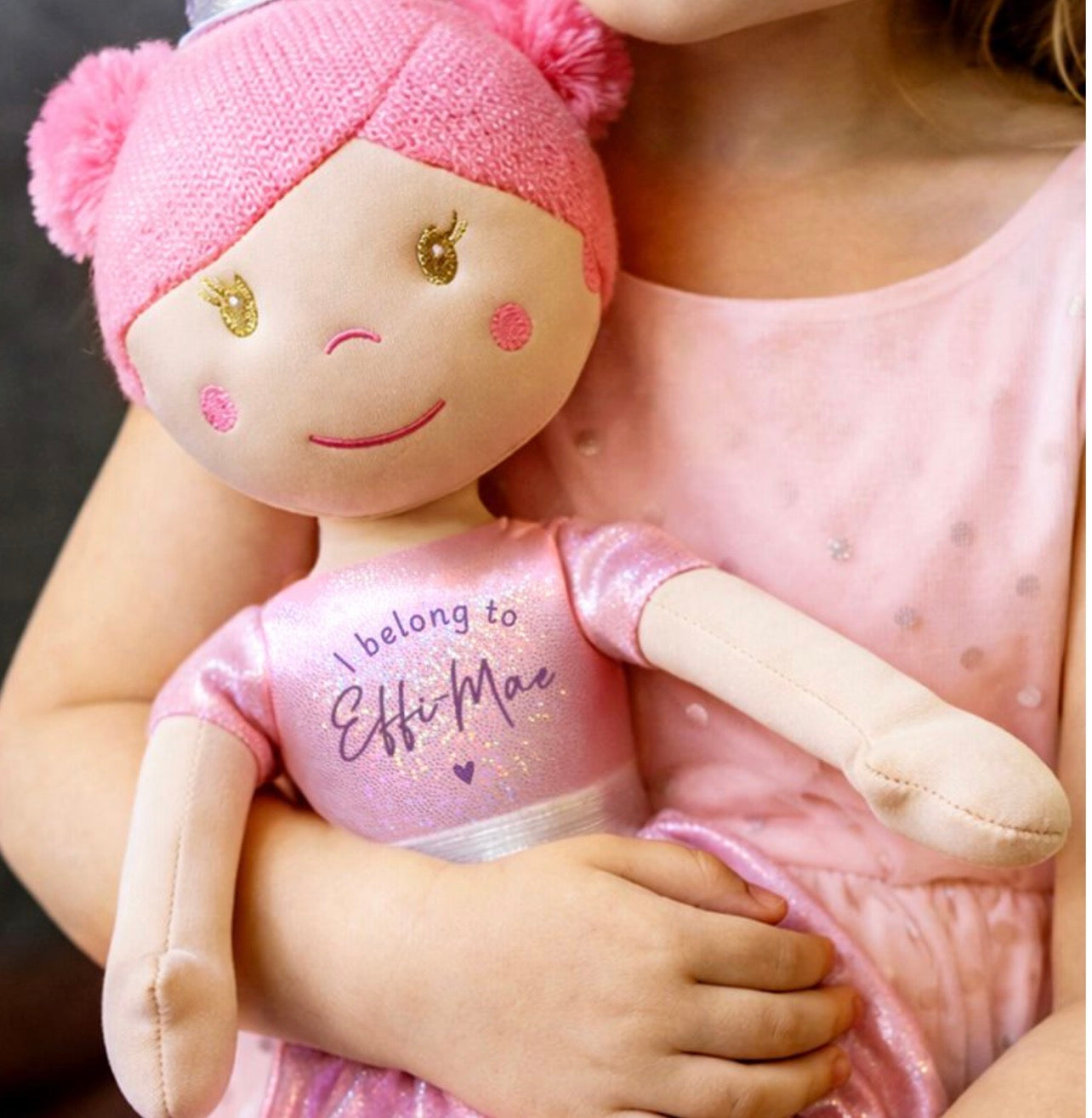 I belong to child’s rag doll personalised