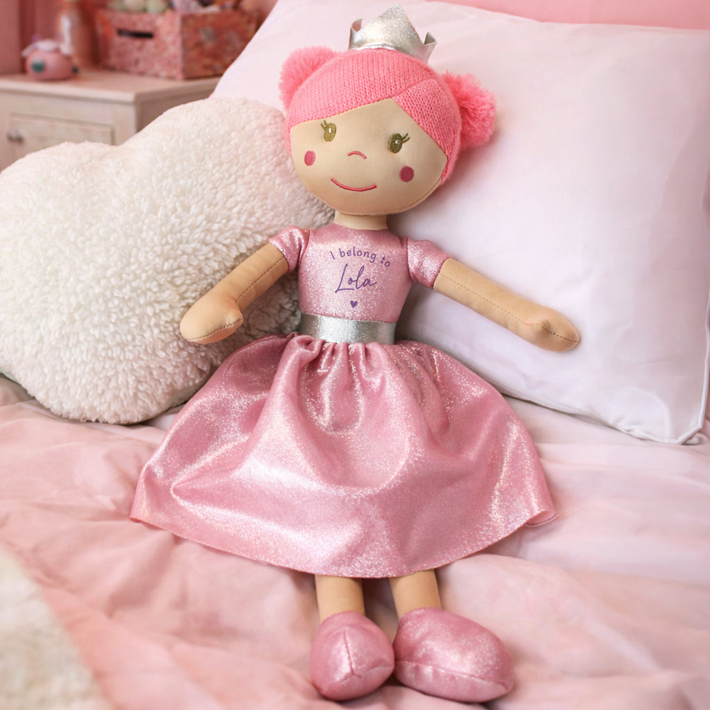 I belong to child’s rag doll personalised