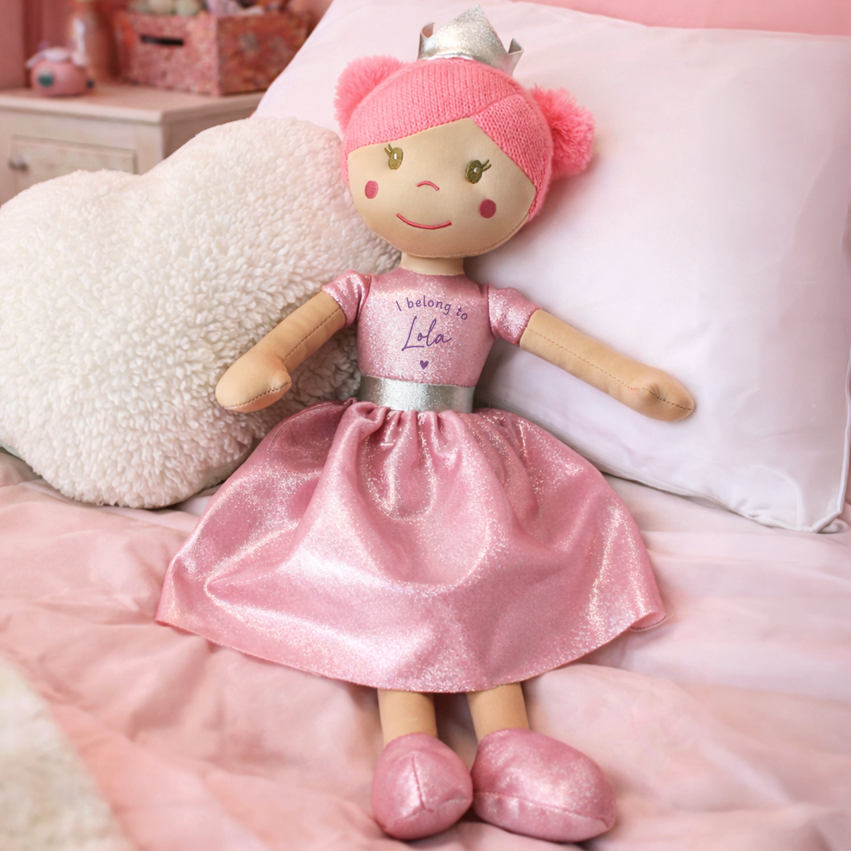 I belong to child’s rag doll personalised