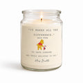 Personalised large mason candle -someone who believes