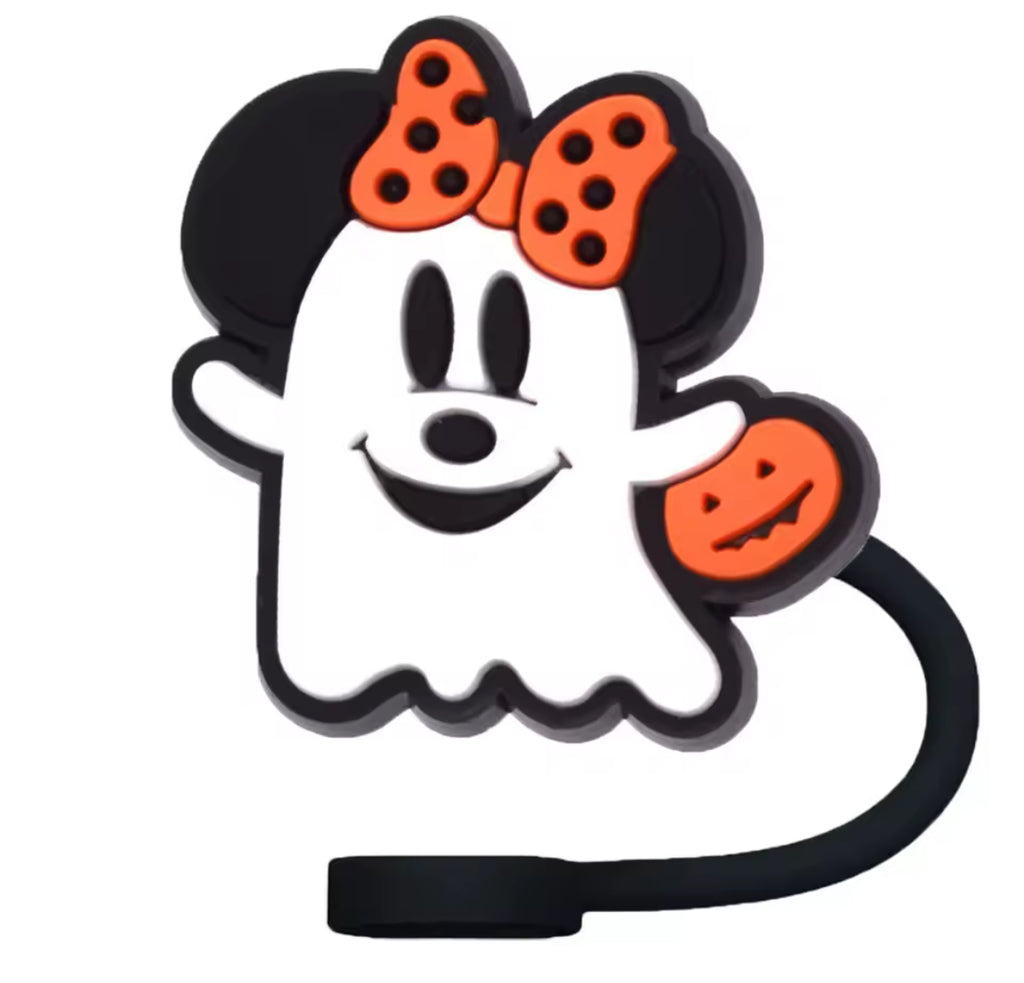 Halloween style straw toppers