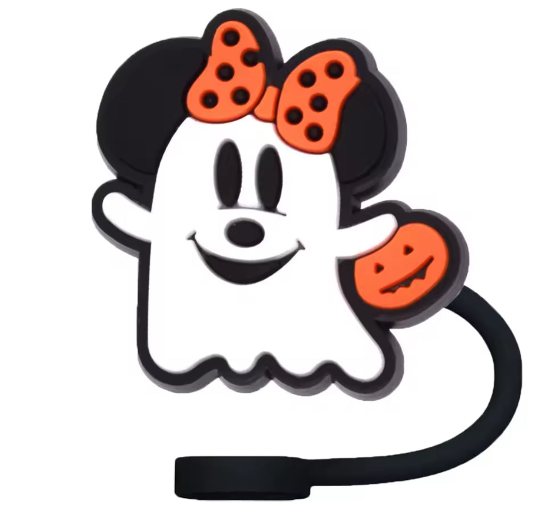 Halloween style straw toppers