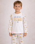 Personalised when I wake construction pyjamas