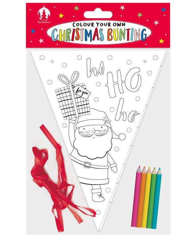 Christmas Activity Colour your own Christmas Bunting