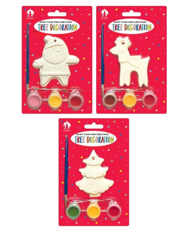 Christmas Activity XMAS Paint Your Own Decoration Set