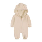 Personalised baby hooded bear onesie