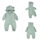 Personalised baby hooded bear onesie