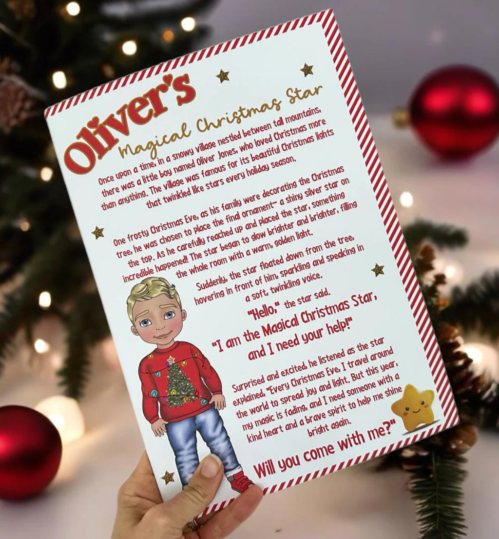 Personalised Christmas story booklet