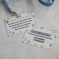 Autism awareness contact lanyard