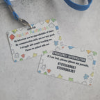 Autism awareness contact lanyard