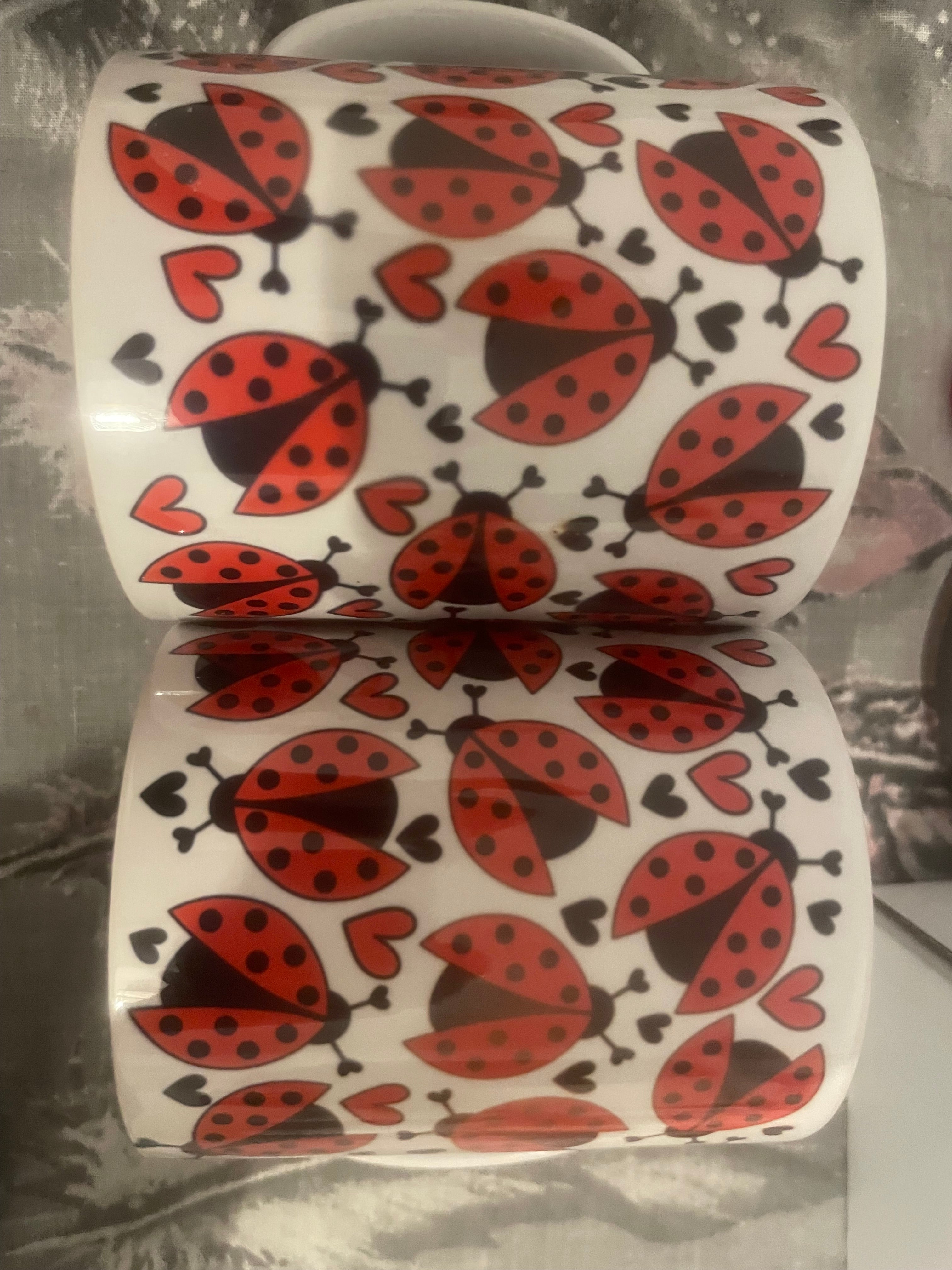 Woopsie love ladybird mug