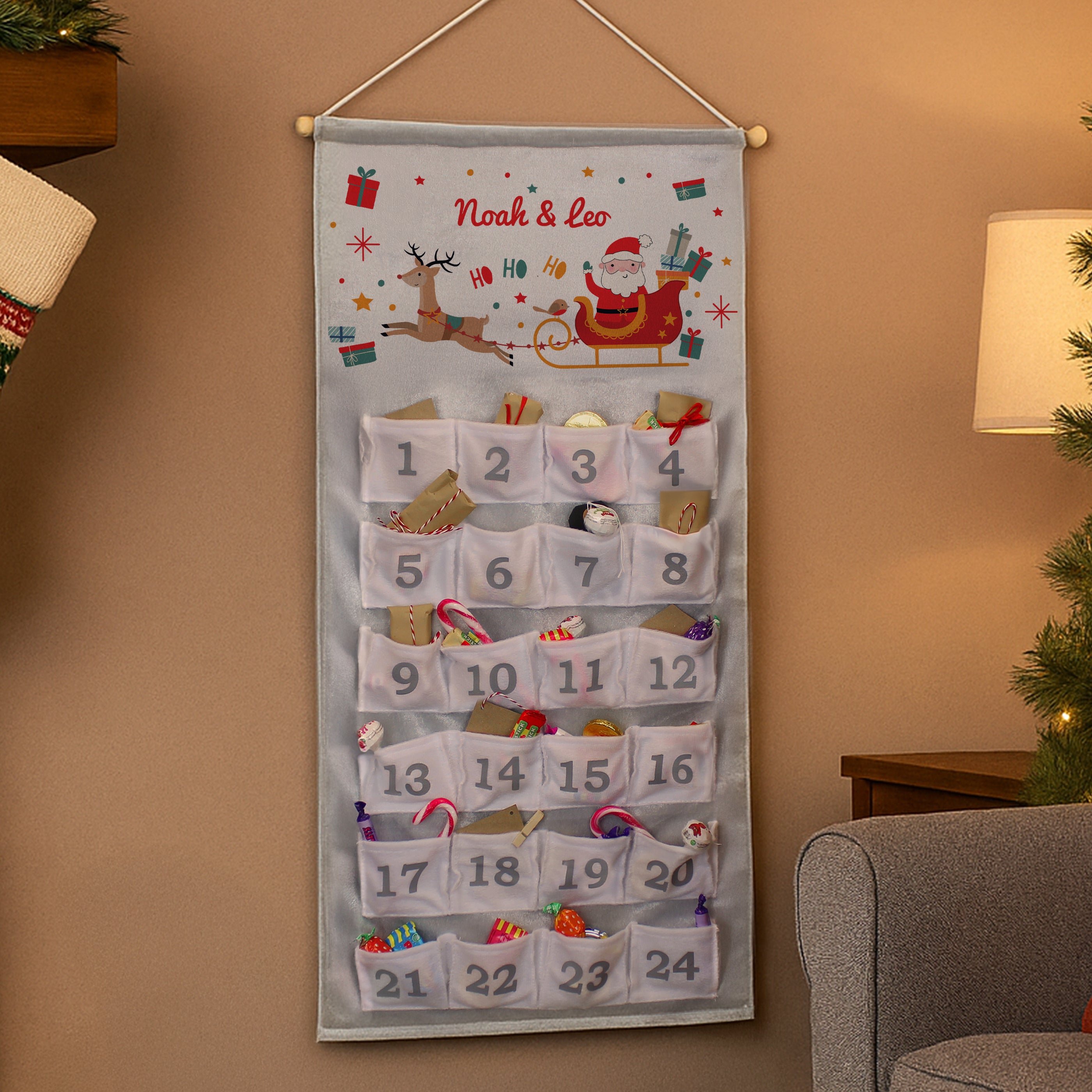personalised Santa Advent Calendar