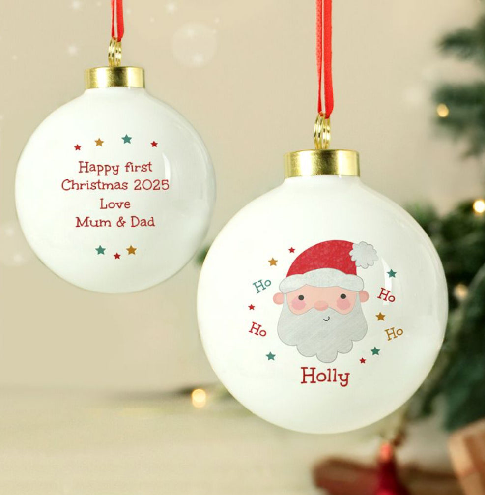 Personalised Santa Christmas Bauble