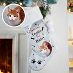 Personalised Photo Upload Dog Christmas Stocking