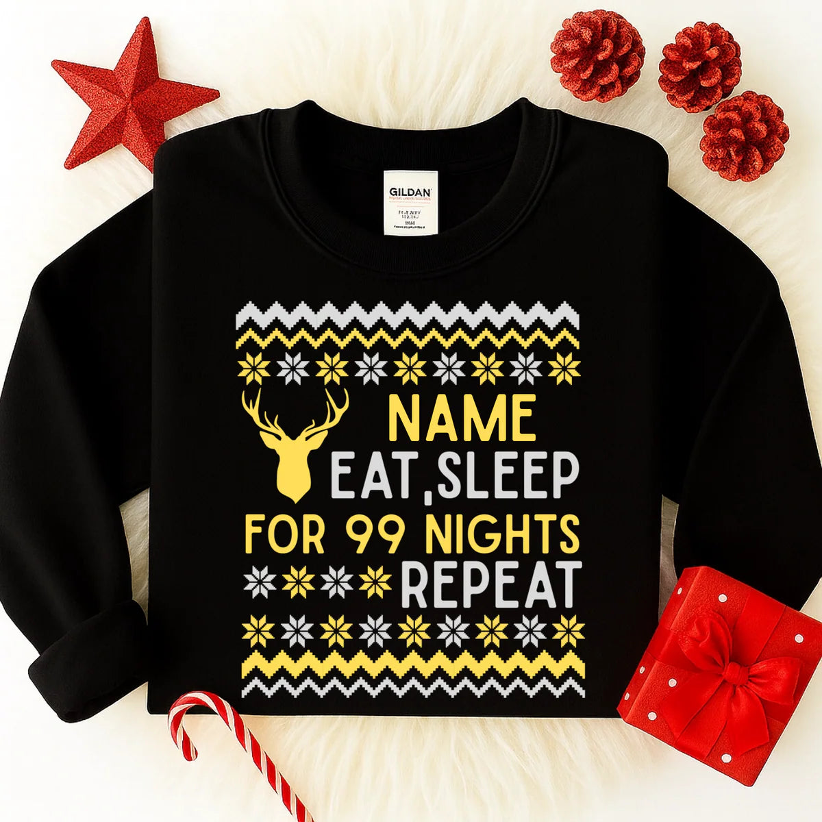 Christmas 99 nights kids sweatshirt
