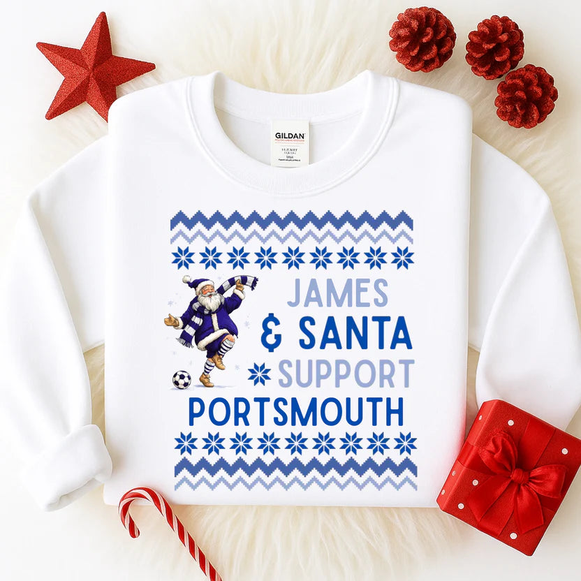 Kids Santa and I support Christmas sweatshirt
