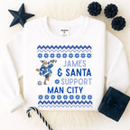 Kids Santa and I support Christmas sweatshirt