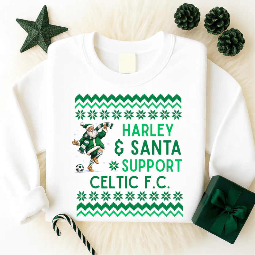 Kids Santa and I support Christmas sweatshirt