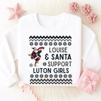 Kids Santa and I support Christmas sweatshirt