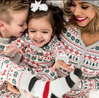Matching Family Christmas Pyjamas – Red &amp; Green Elm Print