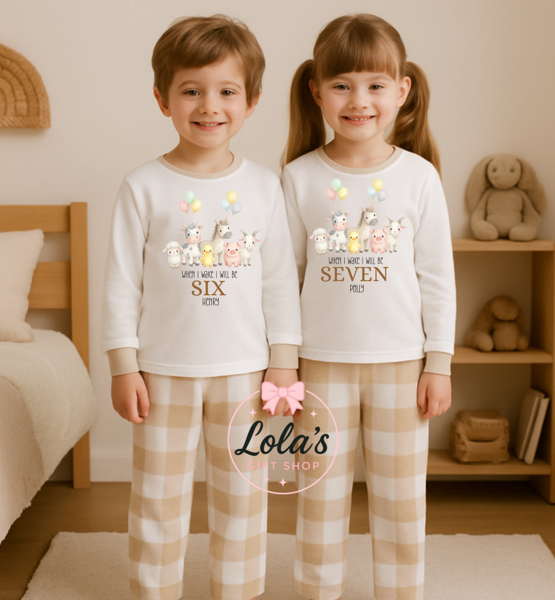 Farm birthday pyjamas