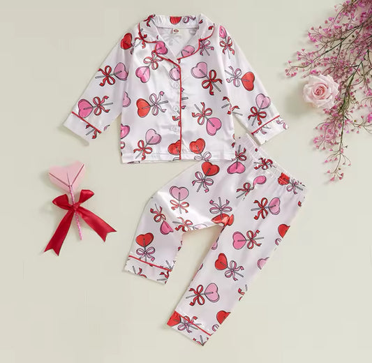 Infant valentines pyjamas