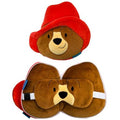 RELAXEAZZZ PADDINGTON BEAR ROUND PLUSH TRAVEL PILLOW & EYE MASK