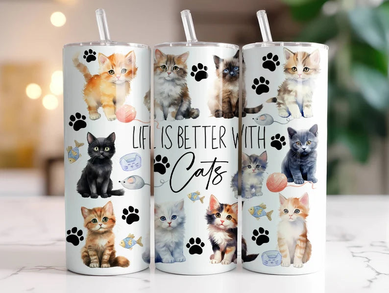 Cats tumbler 20oz