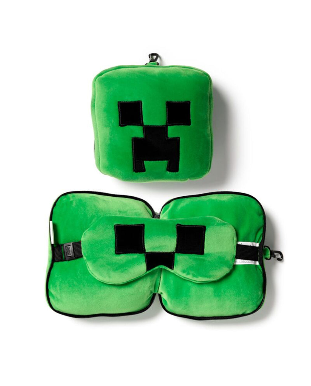 Relaxeazzz Travel Pillow & Eye Mask - Minecraft