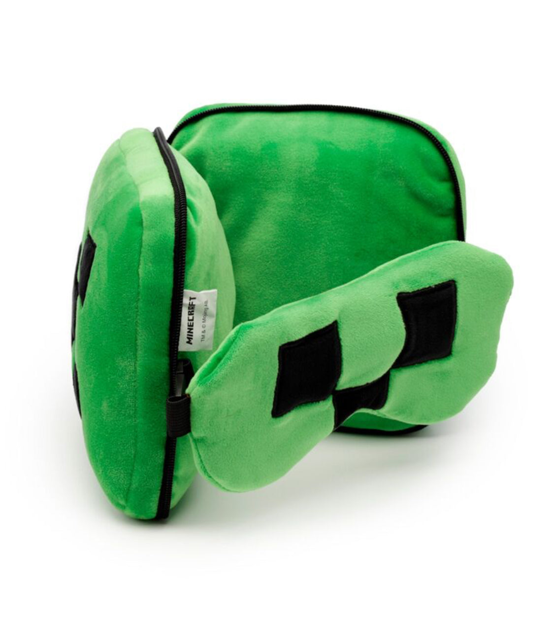 Relaxeazzz Travel Pillow & Eye Mask - Minecraft