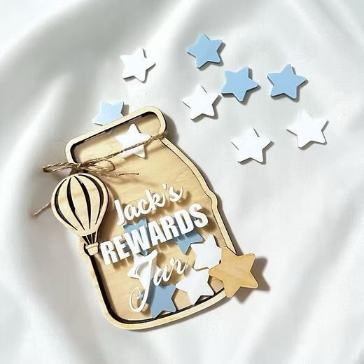 Personalised reward jars with stars