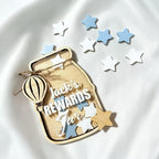 Personalised reward jars with stars
