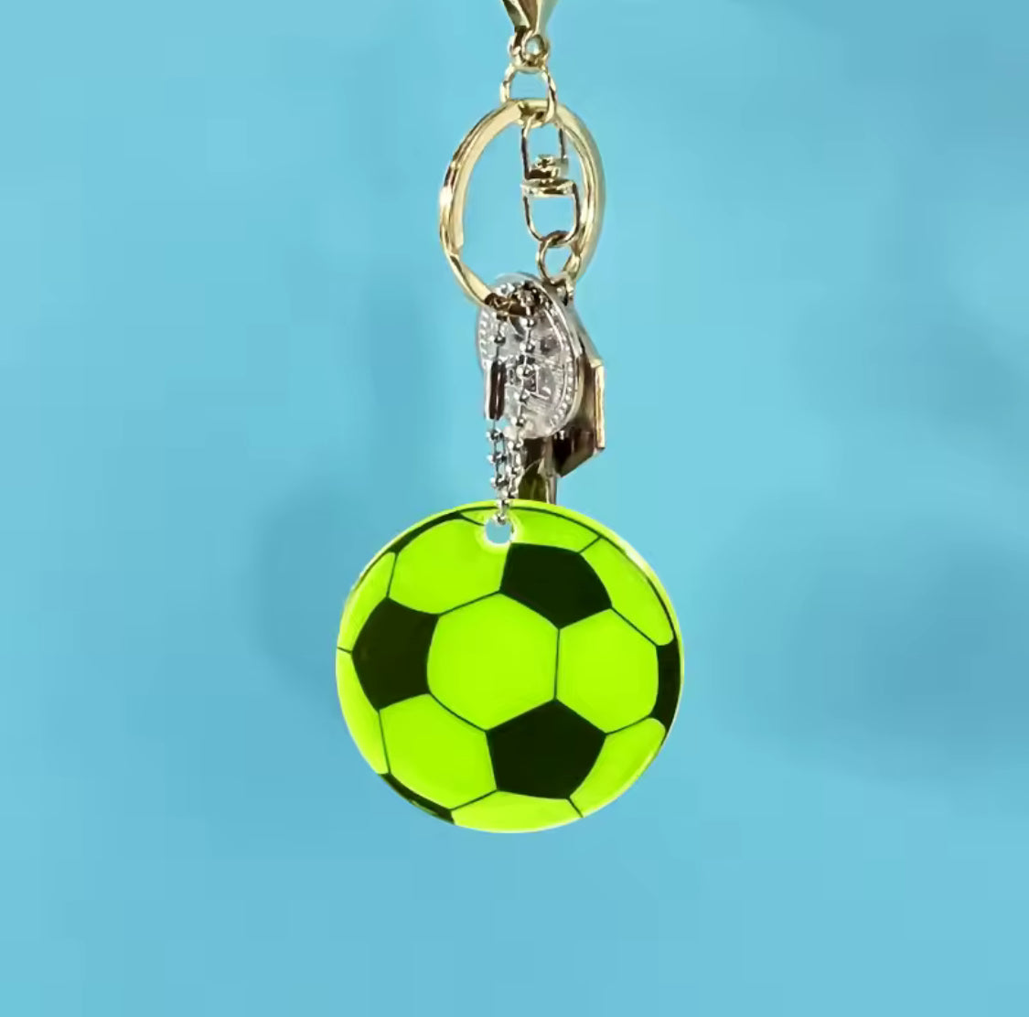 Double sided Reflective bag pendants